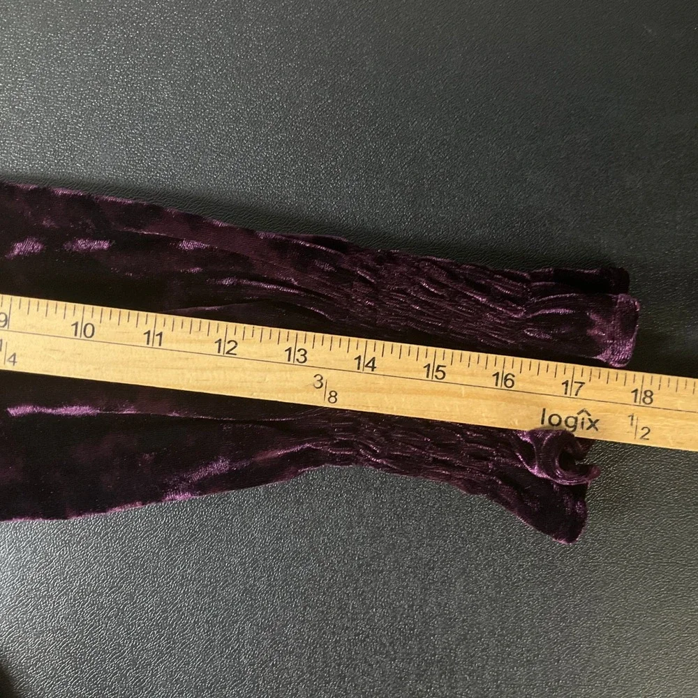 Bonnie Jean Dress Kids Girls 8 Purple Crushed Velvet Long Sleeve Holiday Party